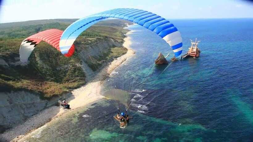 Bentota: Paramotoring Tandem Discovery-Paragliding Flight - When The Motor Goes Quiet