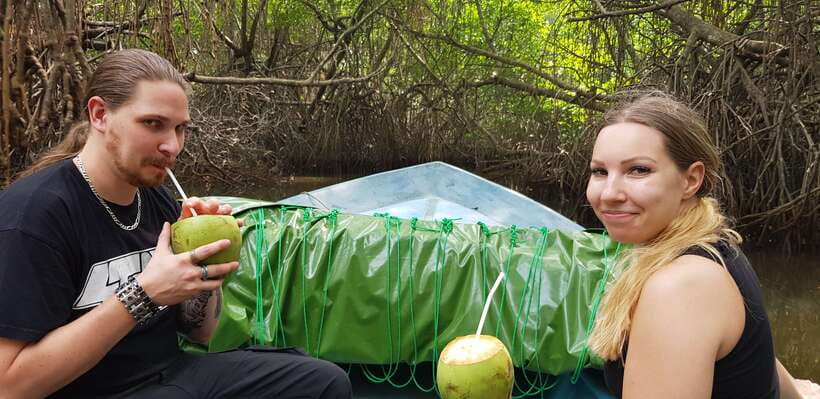 Bentota River Safari with Mangrove and Wildlife Encounter - Coconut Water, Pineapple, and Small Personal Touches