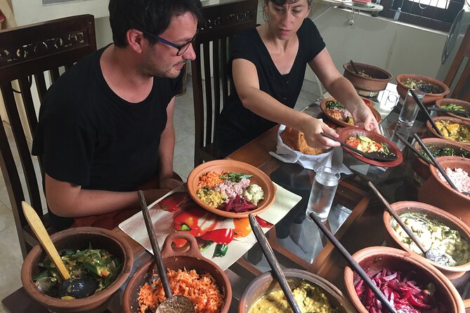 Cooking Classes in Sri Lanka - Sitting down to eat what you made