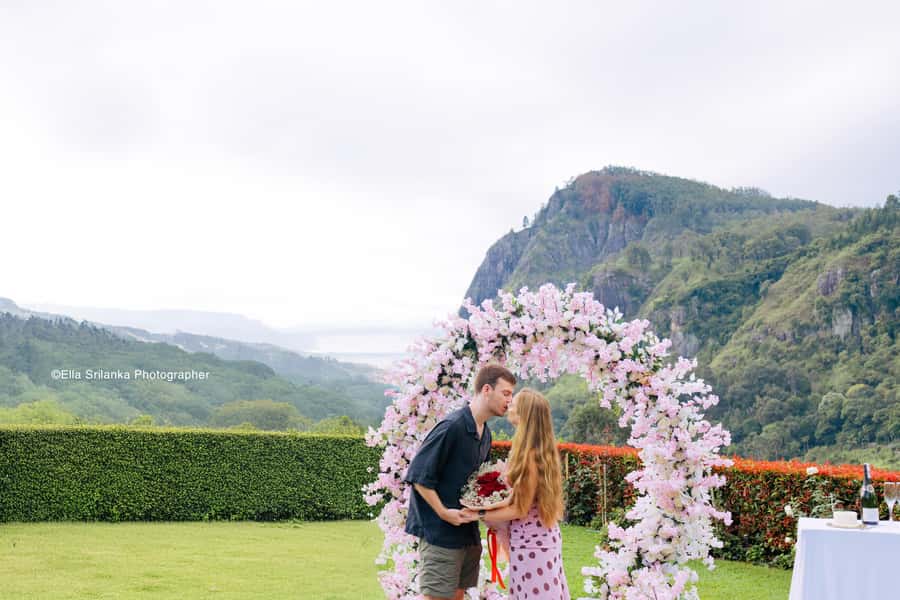 Ella Sri Lanka: Book Your Marriage Proposal Photoshoot - Flowers, Balloons, and a Full Proposal Setup