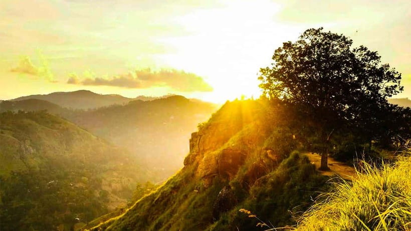 Ella: Sunset Tuk Tuk Tour with Little Adam's Peak Hike - The 30-minute walk to the summit