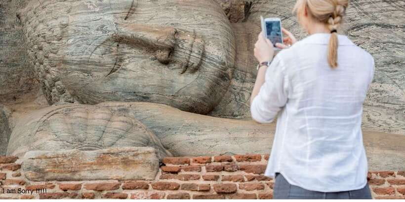From Dambulla/ Sigiriya: Ancient City of Polonnaruwa by Bike - The Parakramabahu Statue and the final stretch