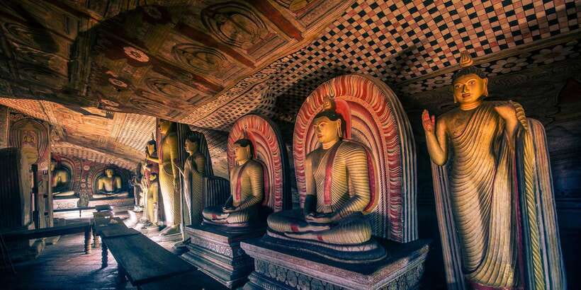 From Kalutara: Sigiriya Rock and Dambulla Cave Full-Day Tour - Entering Dambulla’s five ancient caves