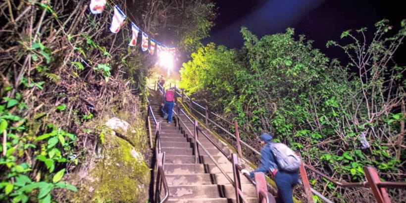 From Kandy: Adams Peak Guided hike via Peak Wilderness - The Mahagiridambe climb, where fitness matters most