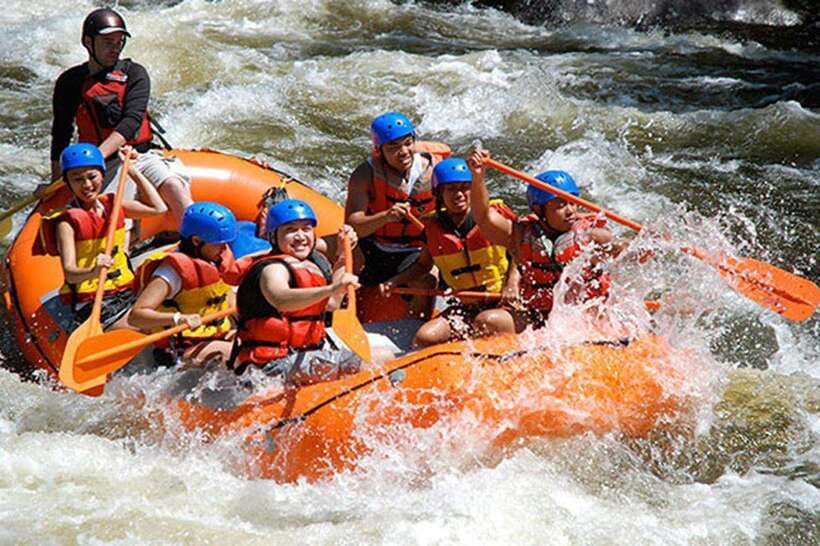 From Kandy: Kelani River White Water Rafting Day Trip - Tea, herbs, carving, and a temple before the river