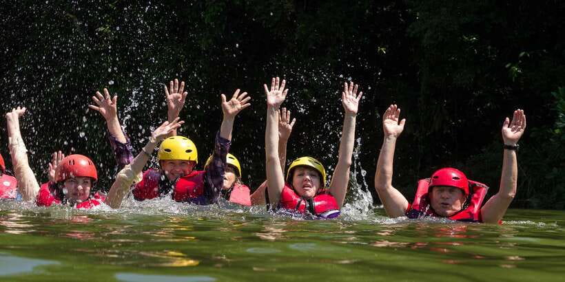 From Kandy: Kitulgala Whitewater Rafting Adventure Day Tour - The safety briefing before the rapids