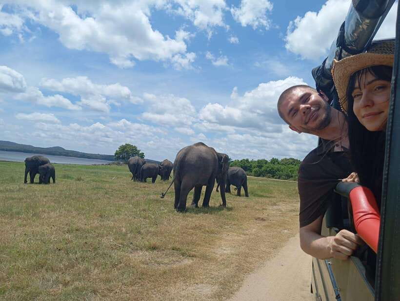 From Sigiriya: Sigiriya Lion Rock and Minneriya Jeep Safari - The 1,200 steps to the fortress