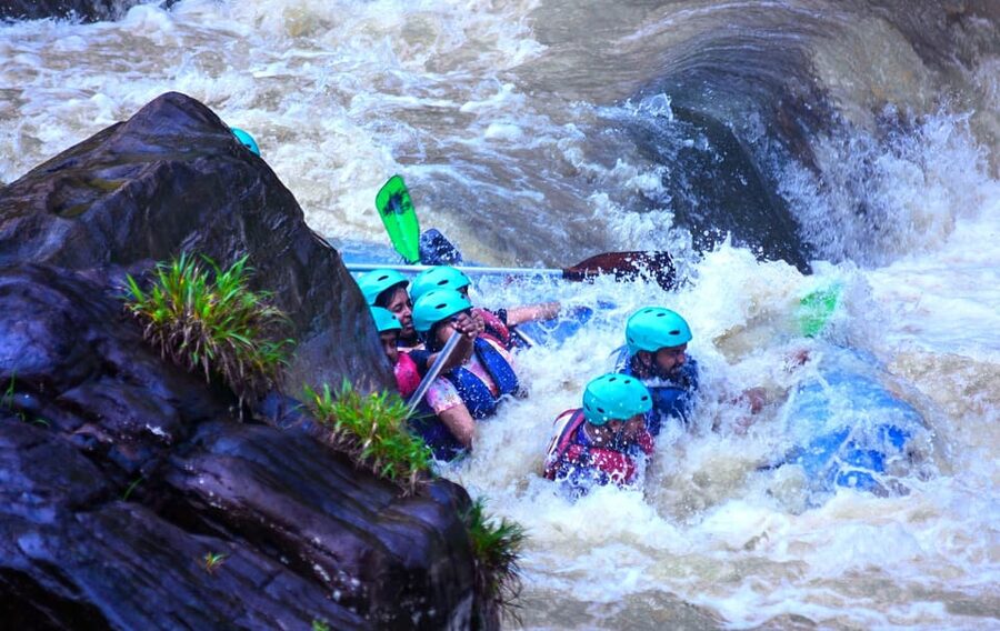 Kitulgala Thrilling White Water Rafting Adventure - Swimming and floating after the stronger rapids