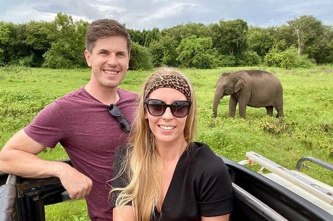Minneriya National Park Safari - Private Jeep with Hotel Pickup - Watching elephant herds near the water