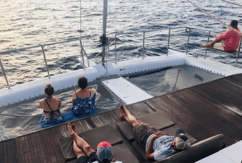 Mirissa: Luxury Sailing Boat Dolphin and Whale Watching - Lunch, sparkling wine, and the ride back