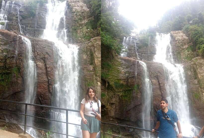 Nuwara Eliya Full day: 5Waterfalls, 2Tea Test & pick by TUK - Puna Ella Falls in Ramboda