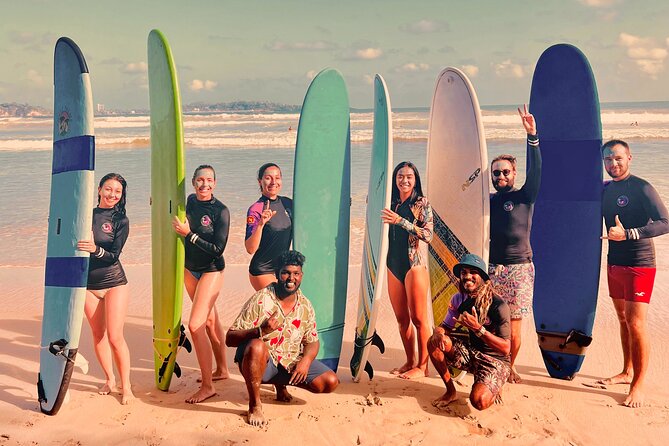 Ride a Wave Surf School Weligama Sri Lanka - Getting ready before you enter the water