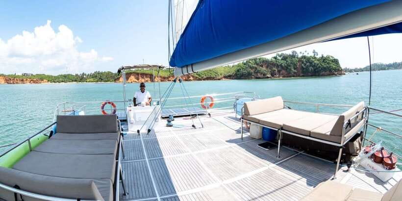 Sail Lanka Charter - Whale Watching Cruise In Mirissa - Sailing Toward Weligama Bay