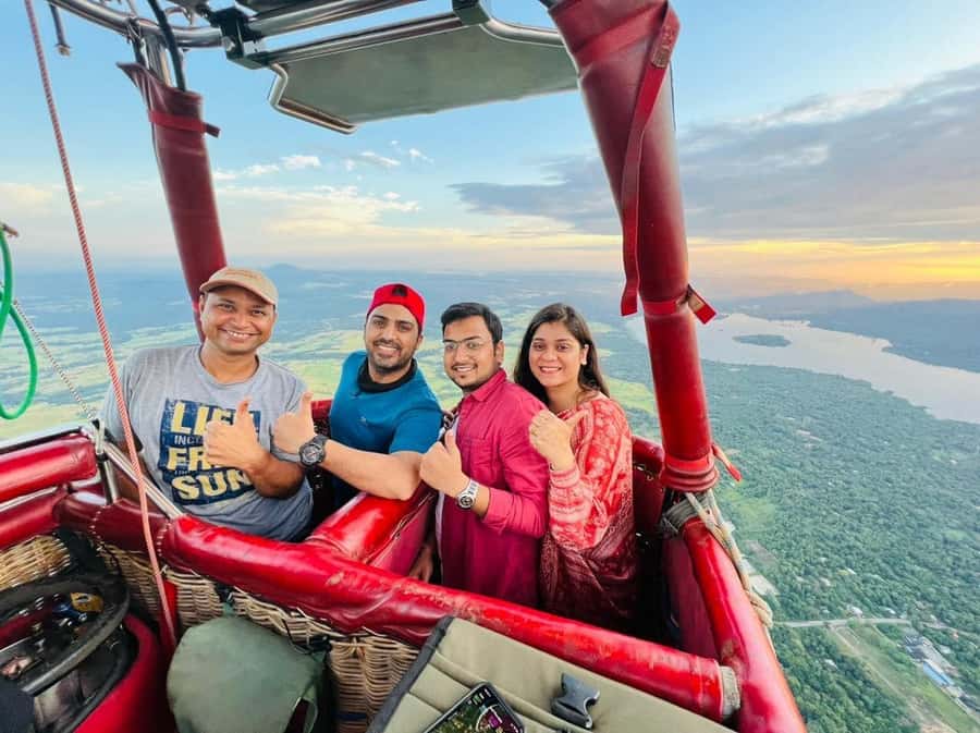 Sigiriya: Hot Air Balloon Ride - A smooth takeoff and one hour above Sigiriya