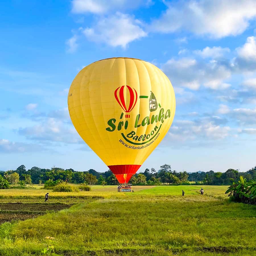 Sigiriya: Hot Air Balloon Ride - Watching the balloon take shape at Kandalama Lake