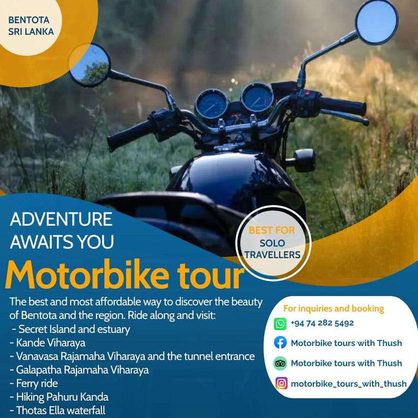 Sri Lanka / Bentota: Motorbike sightseeing tours - Why a motorbike makes sense in Bentota