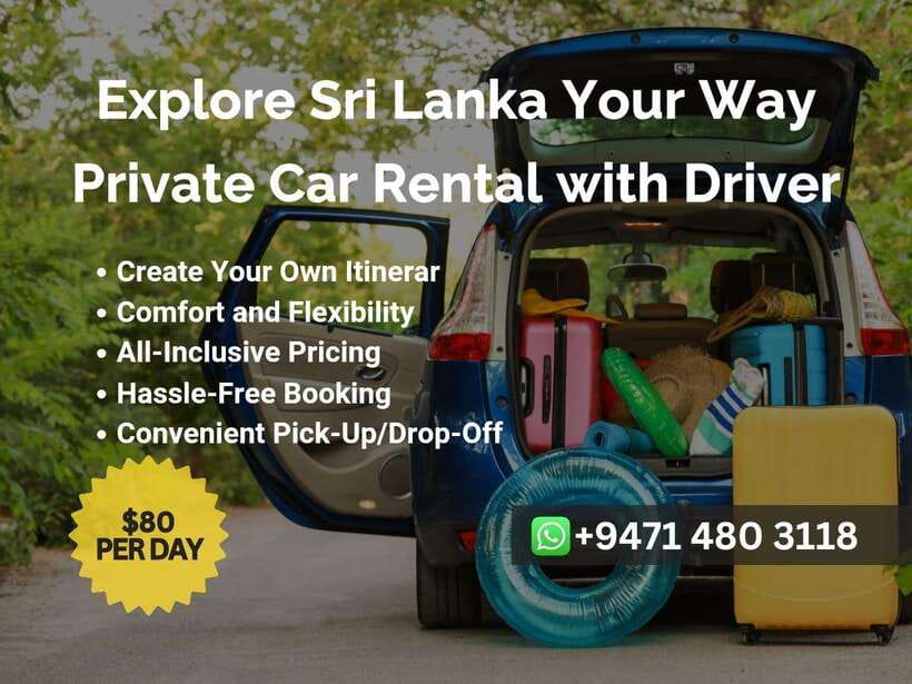 Sri Lanka Car Rental with Driver - 3 Days Minimum, 180km/Day - How to use the 180-kilometer daily allowance