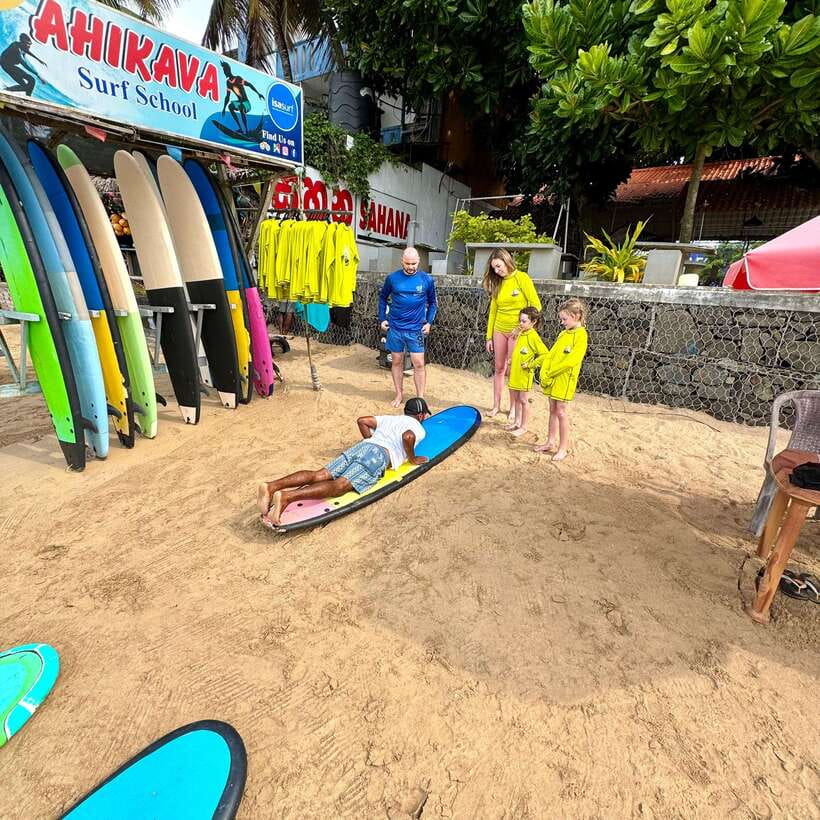 Surf School in Unawatuna, Galle - Into the water, where the real lesson begins