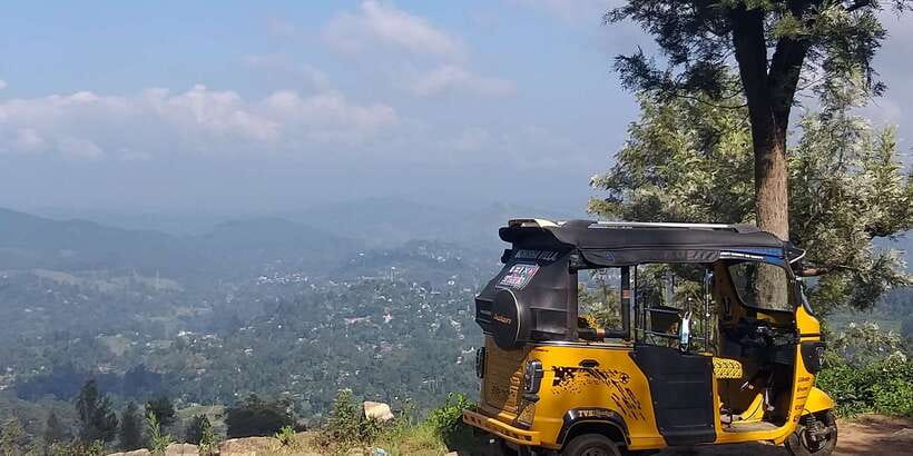 Tuk-Tuk Safari Liptons seat,Tea Fields Hike,TeaFactory Tour - Reaching Lipton Seat and its seven-district view